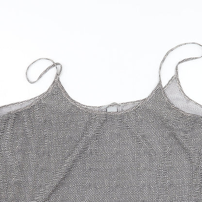Womens UK Size L H&M Black Basic Tank