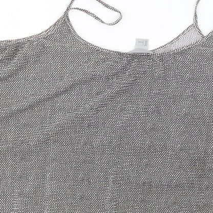 Womens UK Size L H&M Black Basic Tank