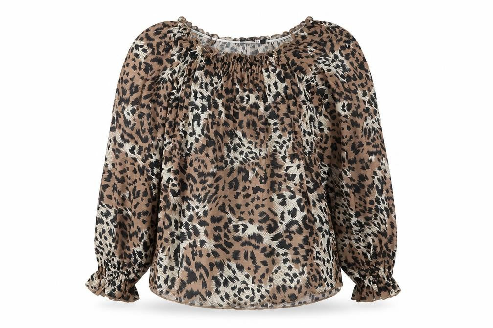 Womens UK Size 8 Pep&Co Brown Basic Blouse