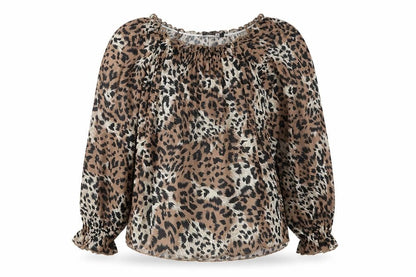 Womens UK Size 8 Pep&Co Brown Basic Blouse