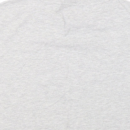 Brand and care label for Next girls’ grey basic t-shirt, size 16, years