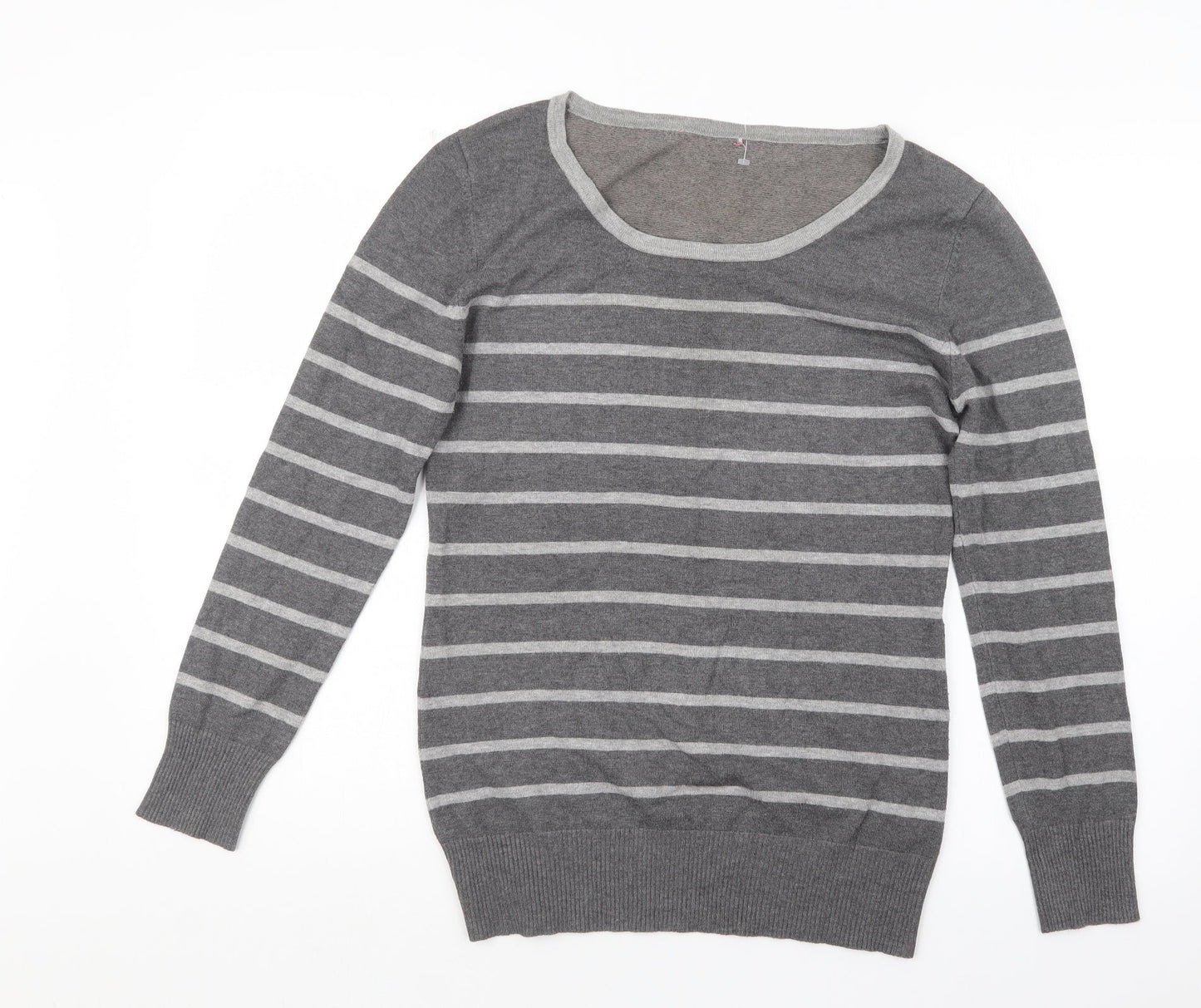 Womens UK Size 14 Preworn Grey Pullover Jumper