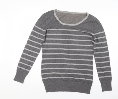 Womens UK Size 14 Preworn Grey Pullover Jumper