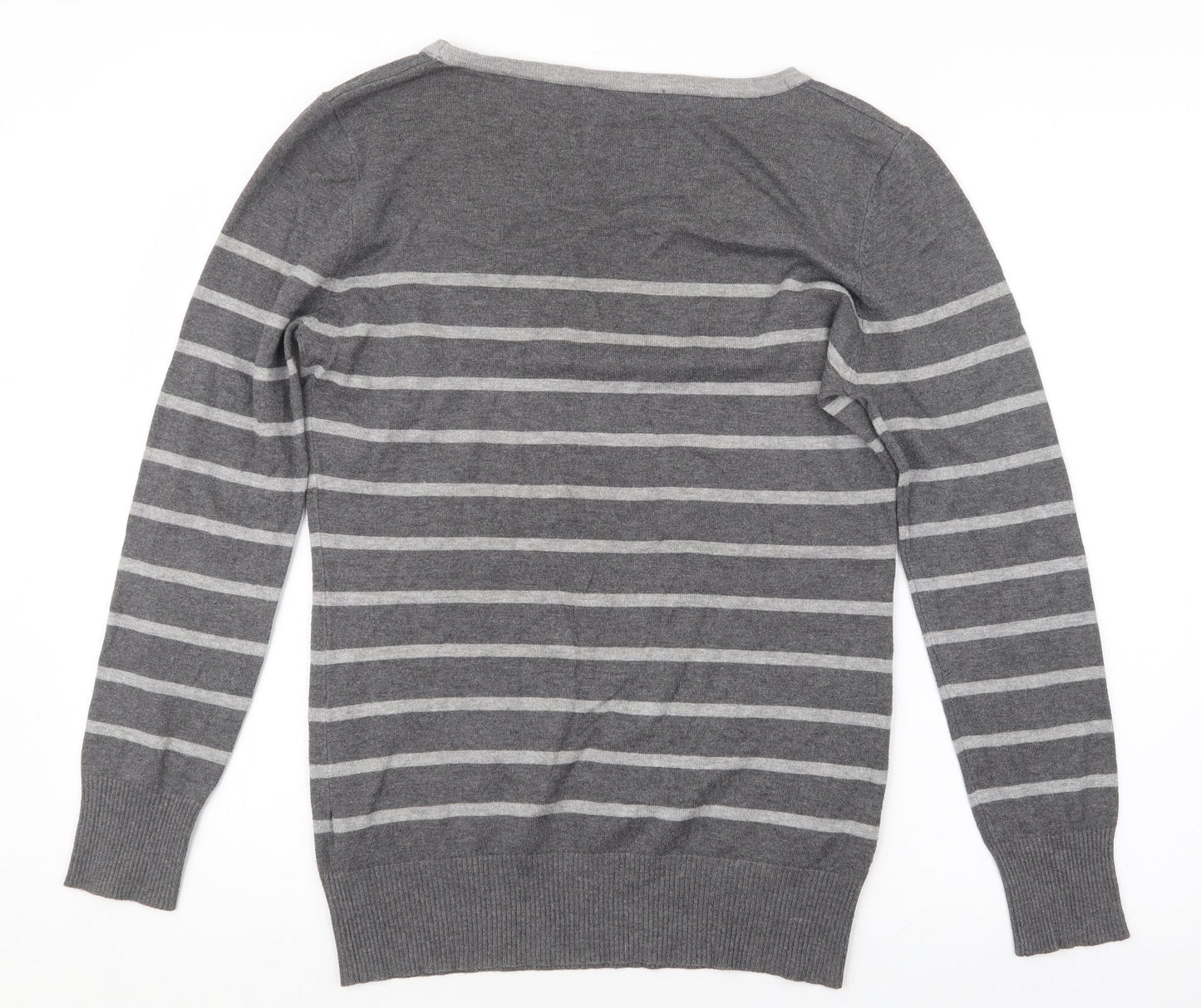 Womens UK Size 14 Preworn Grey Pullover Jumper
