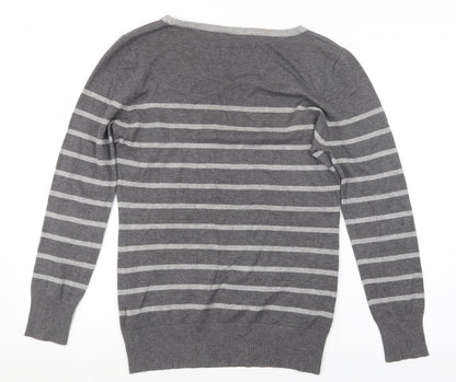 Womens UK Size 14 Preworn Grey Pullover Jumper