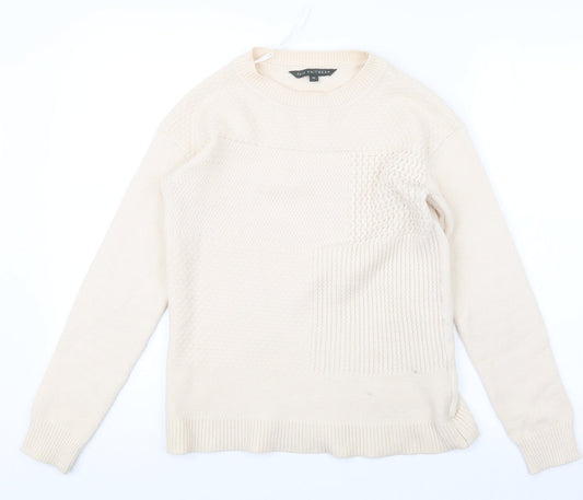 Womens UK Size 10 Bonmarché Beige Pullover Jumper