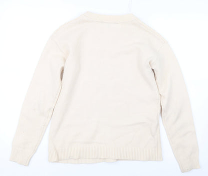 Womens UK Size 10 Bonmarché Beige Pullover Jumper