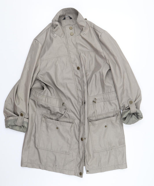 Classic Womens Beige   Jacket Coat Size 12