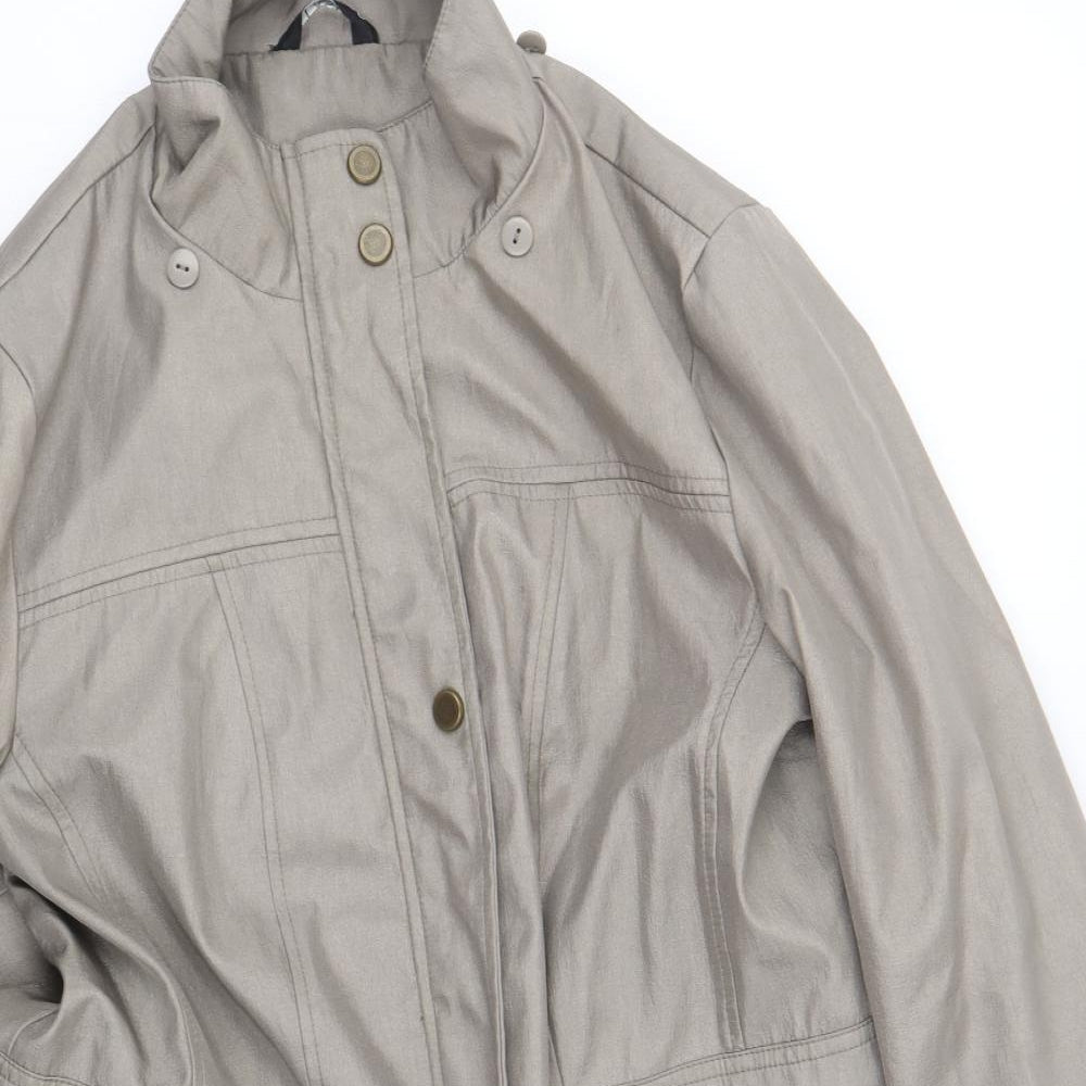 Classic Womens Beige   Jacket Coat Size 12