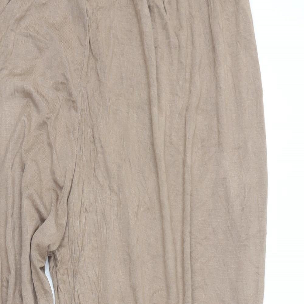 Womens UK Size XL Preworn Regular Fit  Beige Trousers