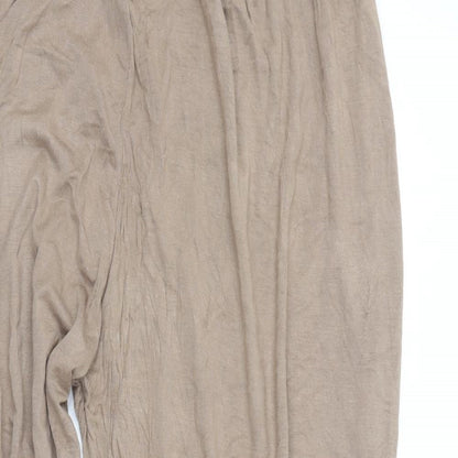 Womens UK Size XL Preworn Regular Fit  Beige Trousers