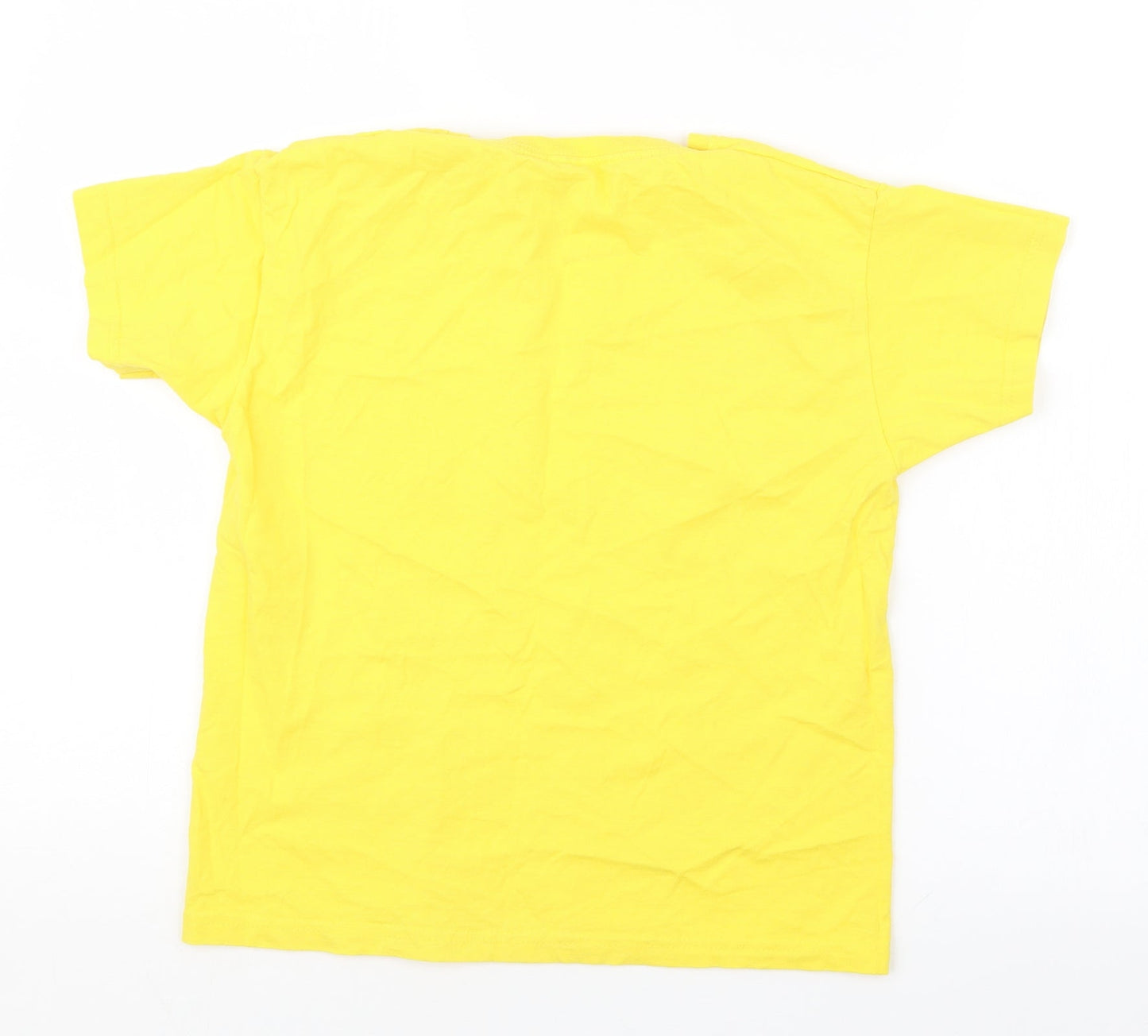 Fruit of the Loom Girls Yellow   Basic T-Shirt Size 7-8 Years