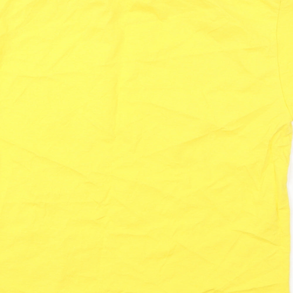 Fruit of the Loom Girls Yellow   Basic T-Shirt Size 7-8 Years