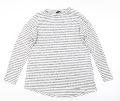 Womens UK Size 12 Peacocks Grey Pullover Jumper