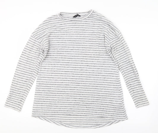Womens UK Size 12 Peacocks Grey Pullover Jumper