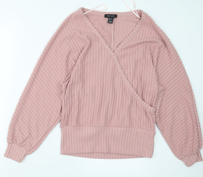 Womens UK Size S New Look Pink Pullover Jumper