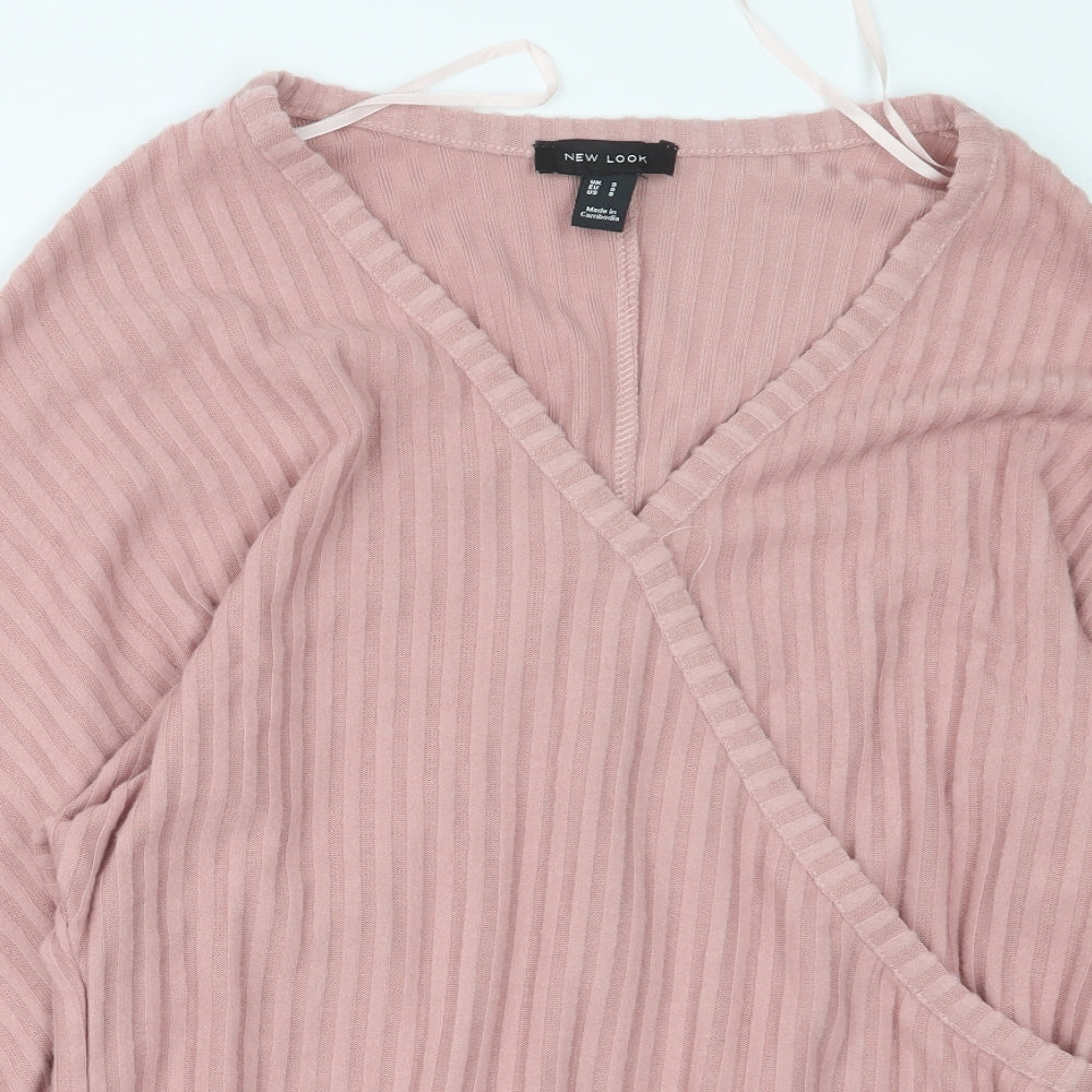 Womens UK Size S New Look Pink Pullover Jumper