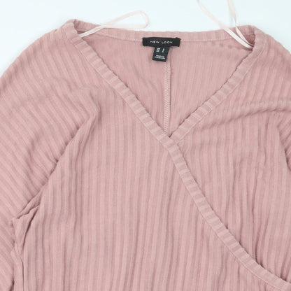 Womens UK Size S New Look Pink Pullover Jumper