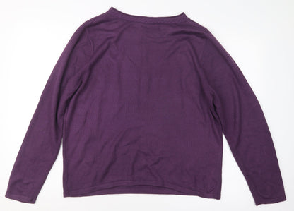 Womens UK Size L anna rose Purple Pullover Jumper
