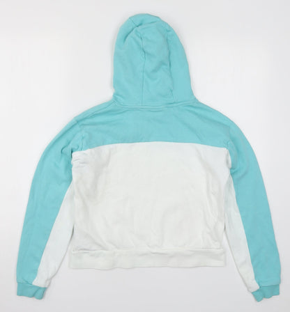 ELLE Girls Blue Colourblock  Pullover Hoodie Size 12-13 Years