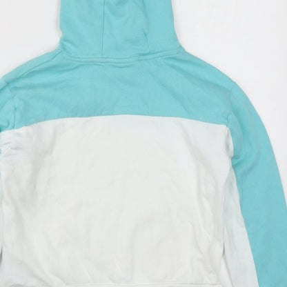 ELLE Girls Blue Colourblock  Pullover Hoodie Size 12-13 Years