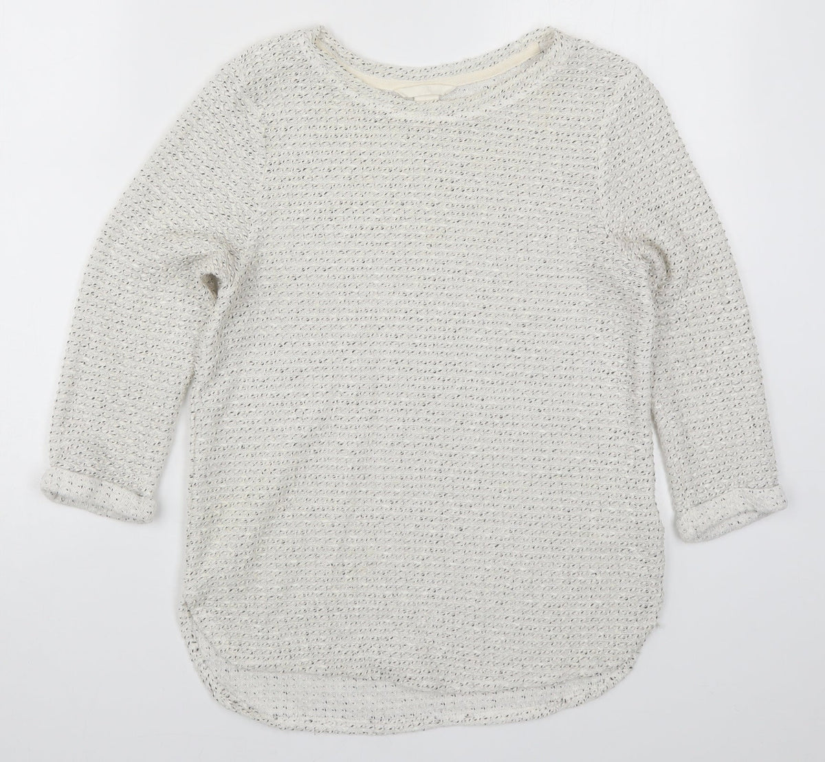 Womens UK Size XS H&M White Pullover Jumper