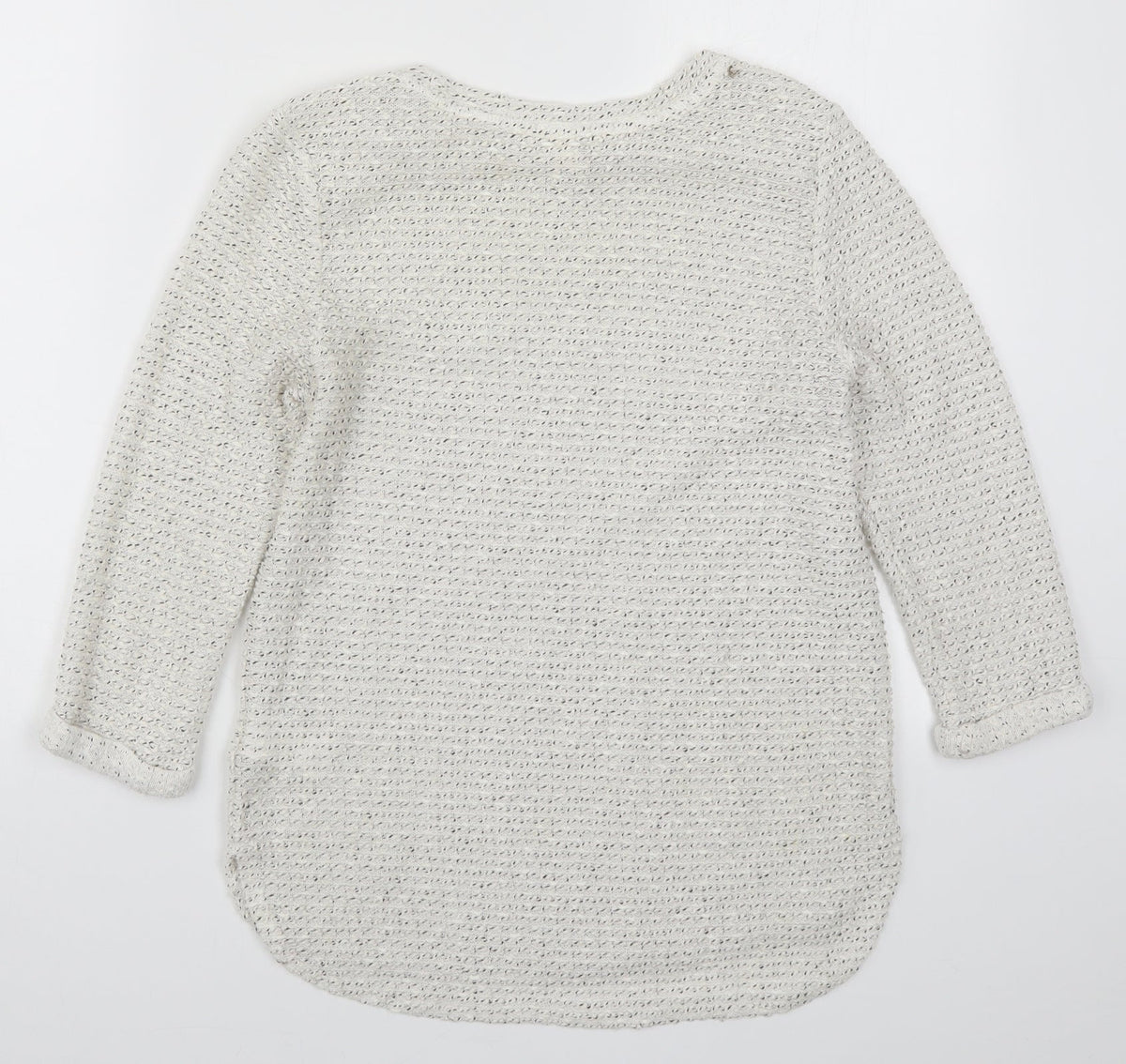 Womens UK Size XS H&M White Pullover Jumper