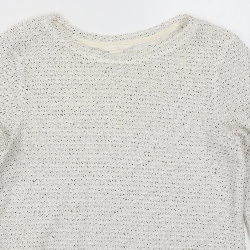 Womens UK Size XS H&M White Pullover Jumper