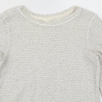 Womens UK Size XS H&M White Pullover Jumper