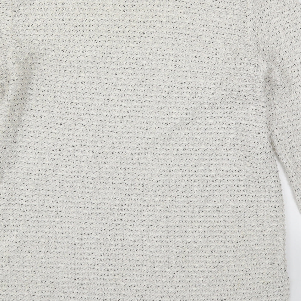 Womens UK Size XS H&M White Pullover Jumper