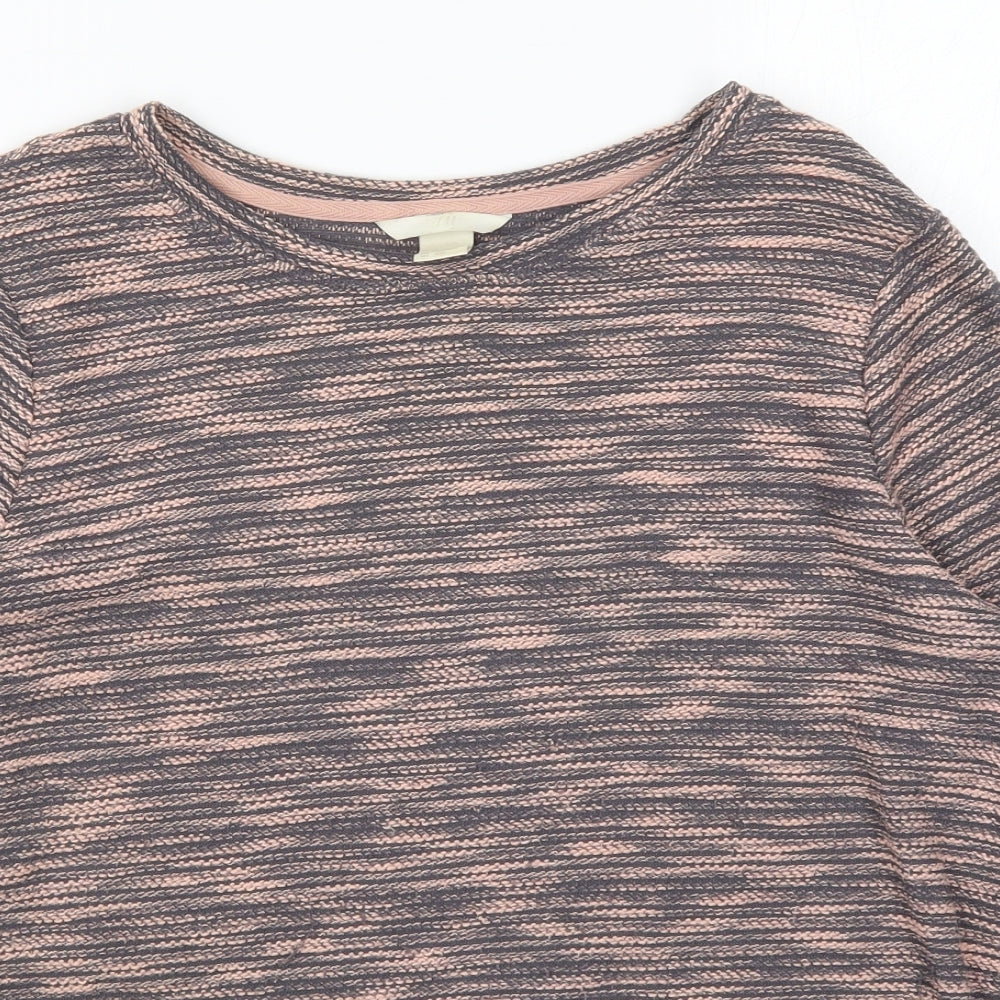 Womens UK Size XS H&M Pink Pullover Jumper