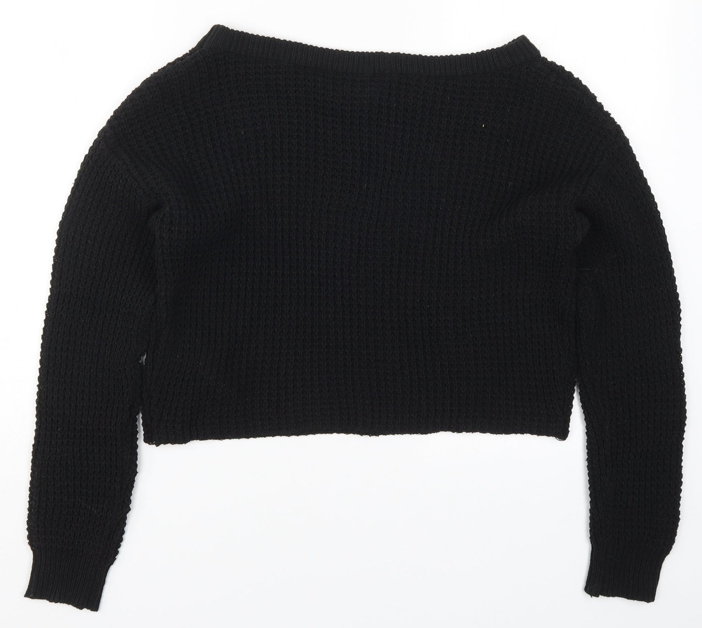 Womens UK Size 6 Missguided Black Pullover Jumper