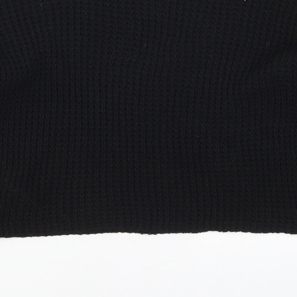 Womens UK Size 6 Missguided Black Pullover Jumper