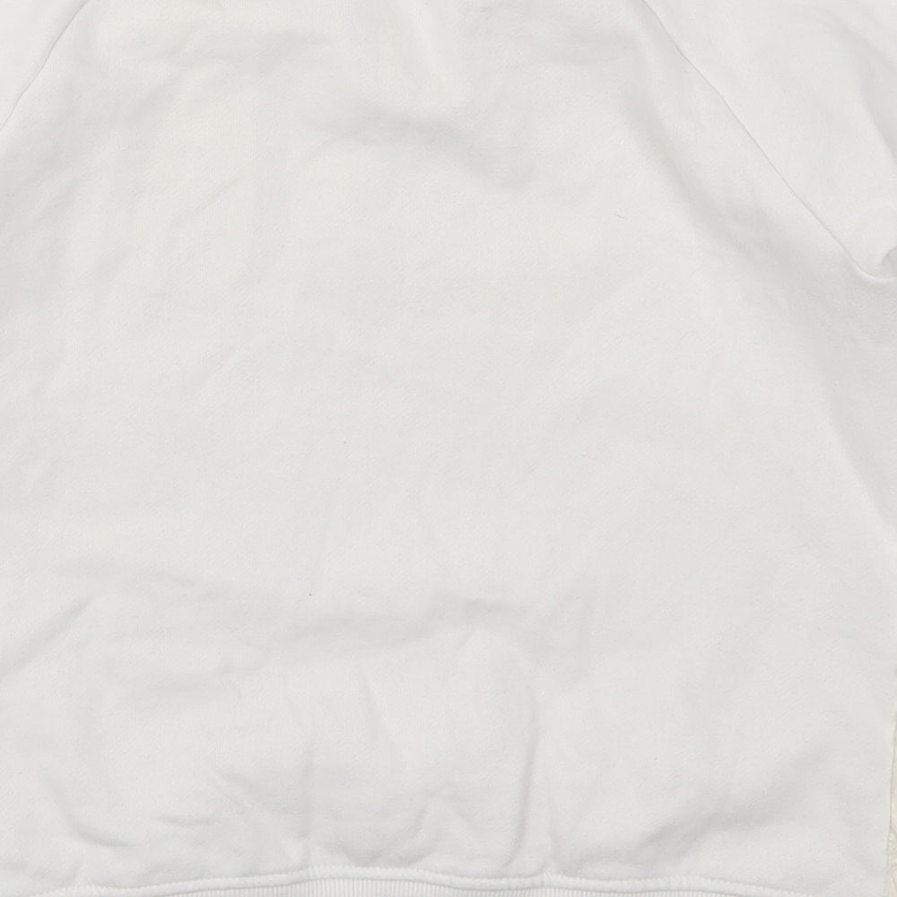 Feel Fabulous Womens White   Pullover Sweatshirt Size 6