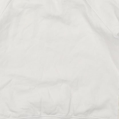 Feel Fabulous Womens White   Pullover Sweatshirt Size 6
