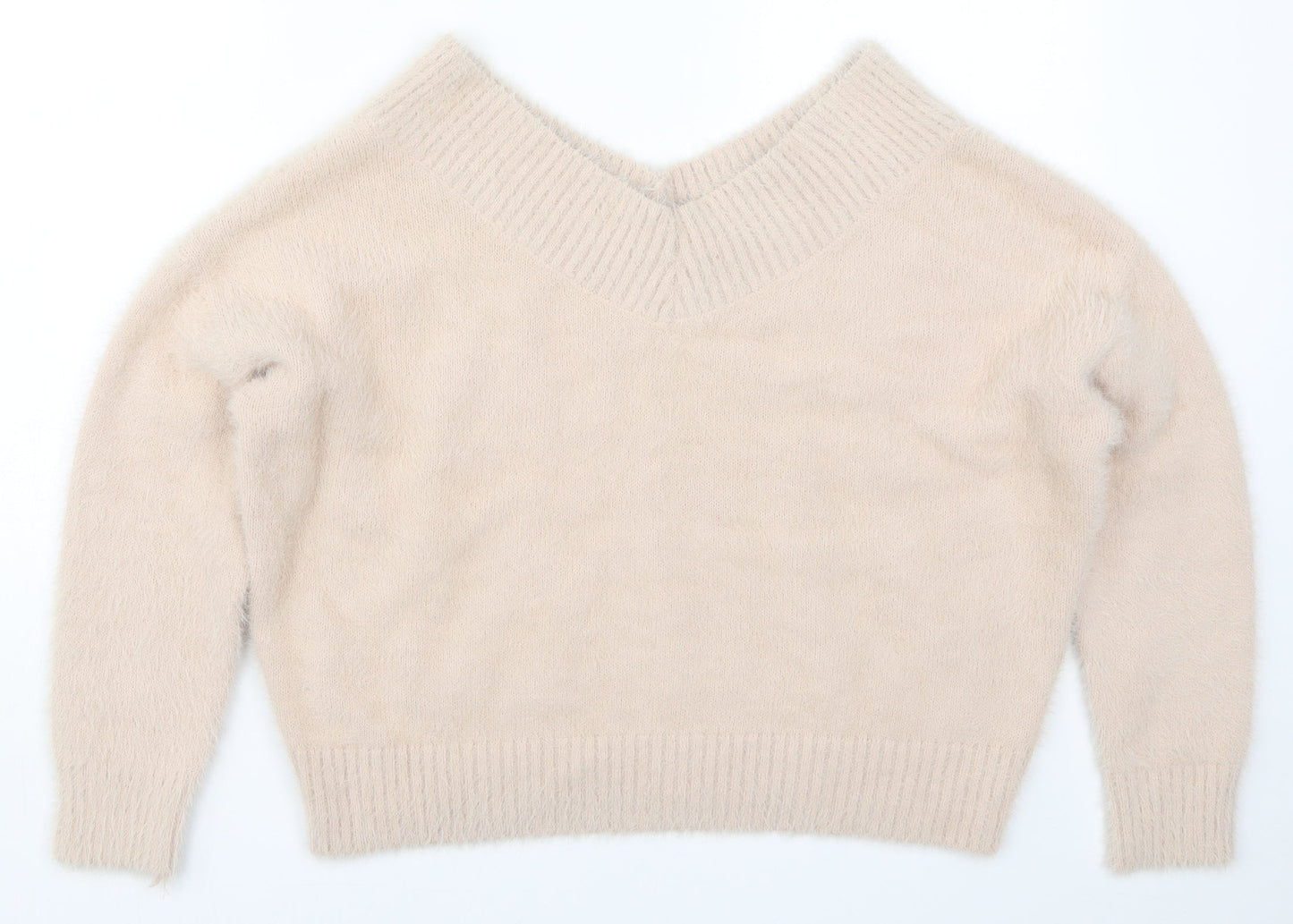 New Look Girls Pink  Knit Pullover Jumper Size 14-15 Years