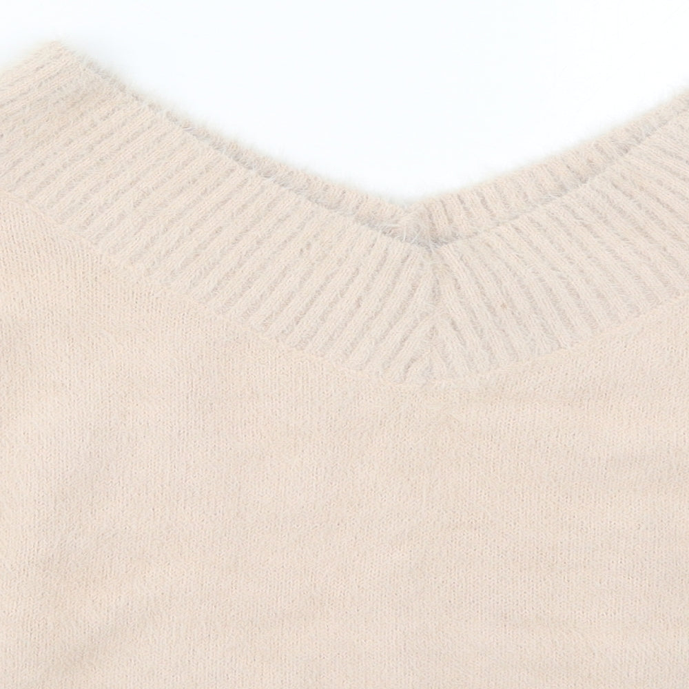 New Look Girls Pink  Knit Pullover Jumper Size 14-15 Years