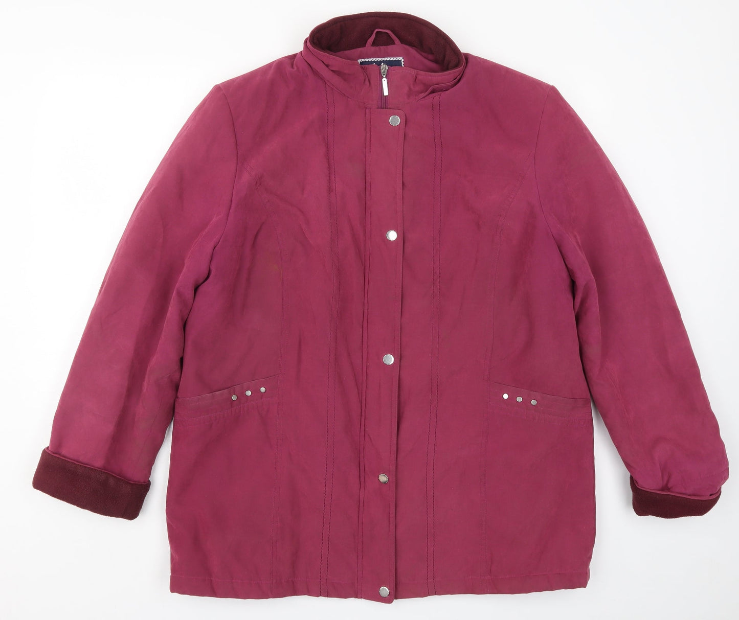 Womens UK Size 18 Isle Pink Overcoat