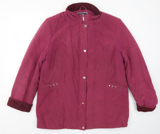 Womens UK Size 18 Isle Pink Overcoat