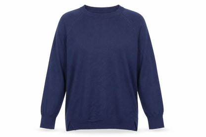 Womens UK Size S Mango Blue Pullover Jumper