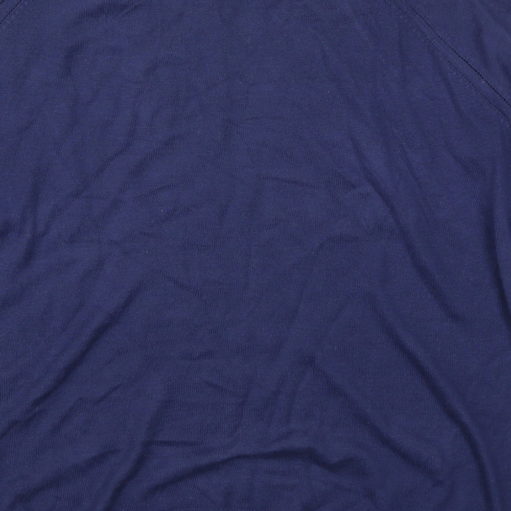Womens UK Size S Mango Blue Pullover Jumper