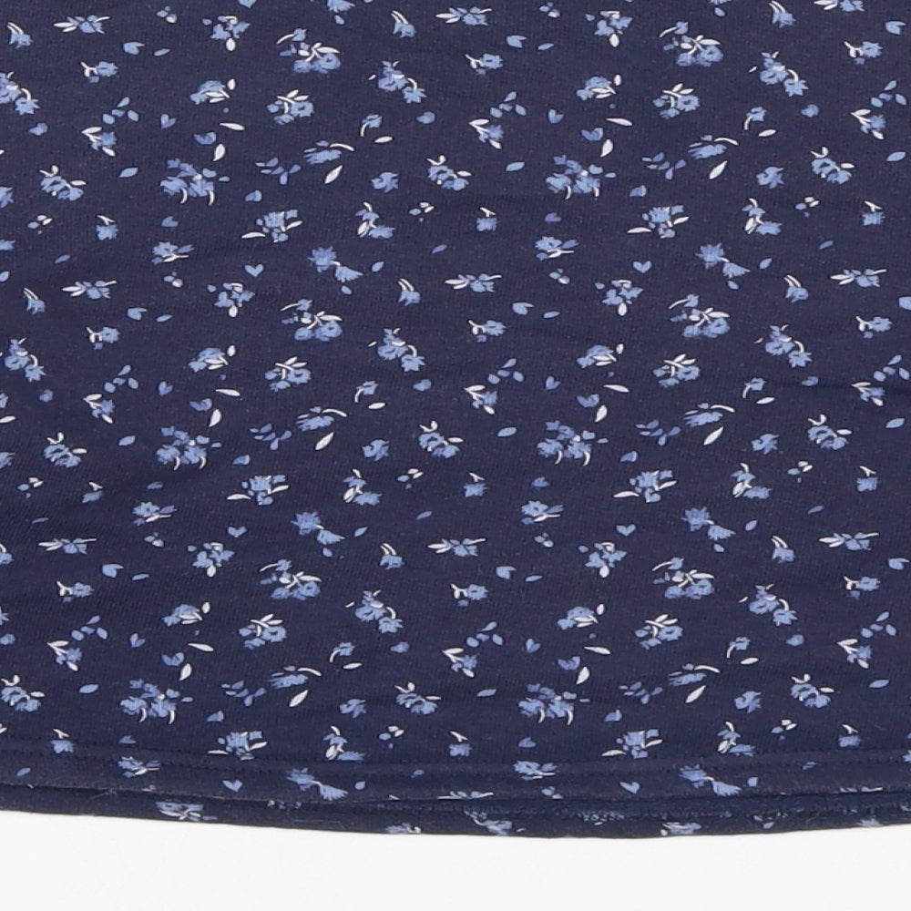 NEXT Girls Blue Floral  Pullover Sweatshirt Size 8 Years  - Lovely