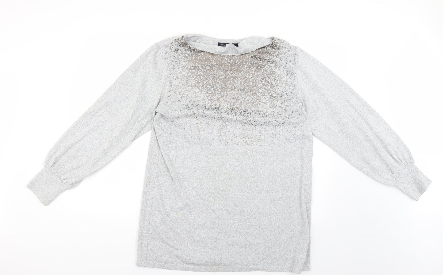 Womens UK Size 14 Marks and Spencer Grey Pullover Jumper