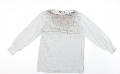 Womens UK Size 14 Marks and Spencer Grey Pullover Jumper