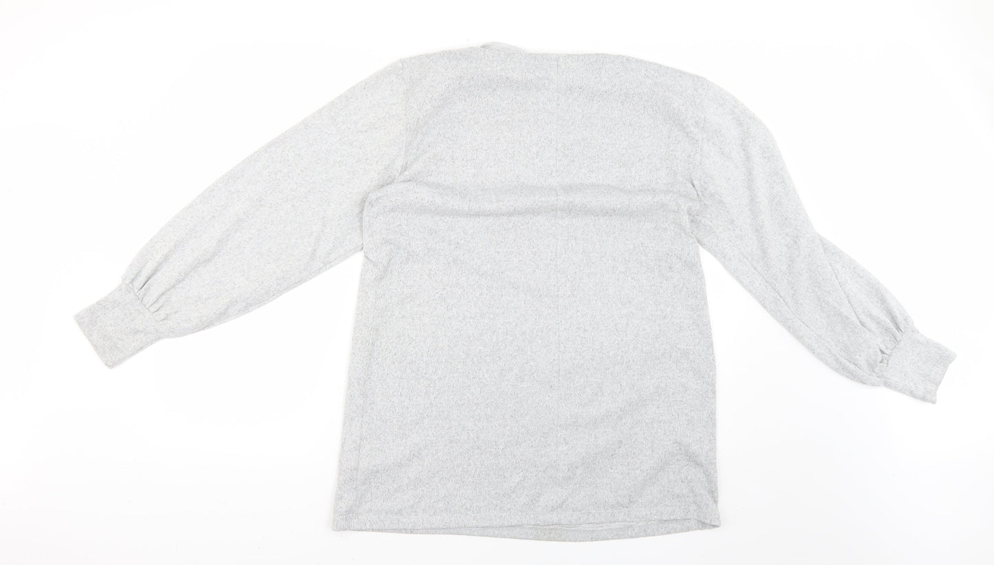 Womens UK Size 14 Marks and Spencer Grey Pullover Jumper