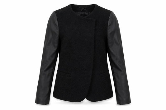 Womens UK Size 12 Dorothy Perkins Black Overcoat