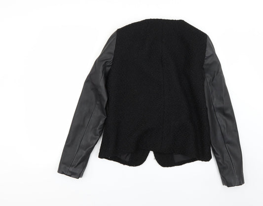 Womens UK Size 12 Dorothy Perkins Black Overcoat