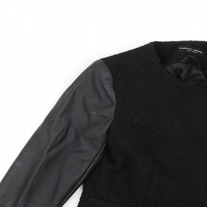 Womens UK Size 12 Dorothy Perkins Black Overcoat