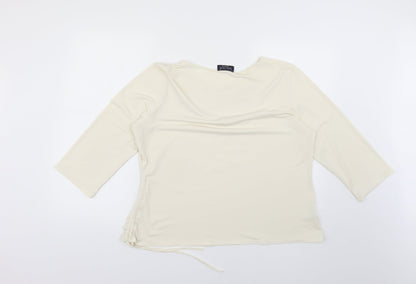 Womens UK Size 2XL saloos collection Beige Basic Blouse