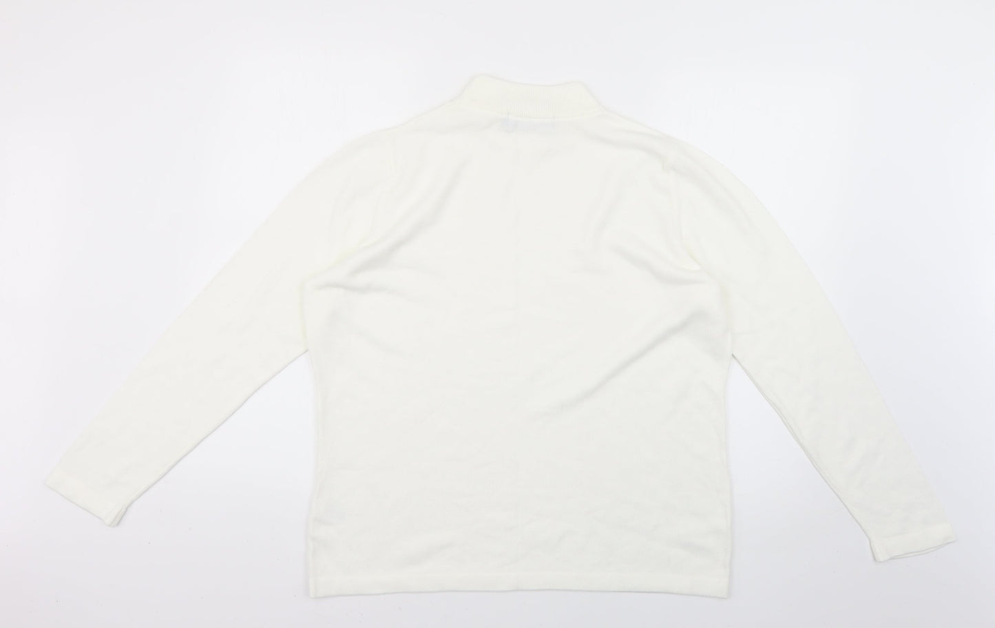 towels edgar jacobs Womens White   Pullover Jumper Size 16